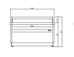 Banco cassa Serie RIGA - 1370x990mm
