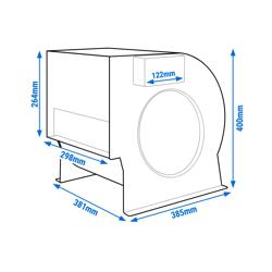 Ventilador radial 2500 m³ por hora - para caixas de ar