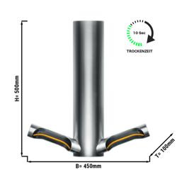 DYSON | AIRBLADE 9kJ - Asciugamani elettrico con sensore e filtro HEPA - acciaio inox spazzolato