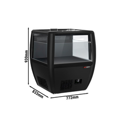 Congelator insulă - 772x833mm - 87 litri - Capac glisant din sticlă