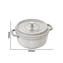 STAUB | LA COCOTTE - Cocotte - Ø 200mm - Ferro fundido - Trufa branca