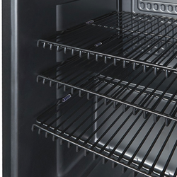 GASTRO-COOL | Minibár hűtőszekrény - 430mm - 62 literes - 1 üvegajtóval és LED világítással - Fekete színű