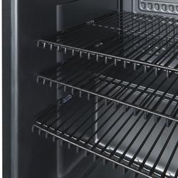 GASTRO-COOL | Frigider minibar - 430mm - 62 litri - cu 1 ușă din sticlă și iluminare LED - Negru