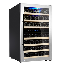 Wijnkoelkast - 2 klimaatzones - 120 liter - max. 45 flessen