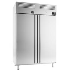Koel-/vriescombinatie RVS PREMIUM - GN 2/1 - 1385mm - 1220liter - tot -22°C tot +8°C - met 2 deuren - geforceerde koeling, automatische ontdooiing, LED‑verlichting, slot