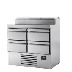 Saladette Mini - 978x700mm - 4 lades - voor 5x GN 1/4