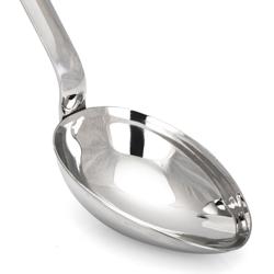 (4 pcs) Cuillère de service - Longueur : 350mm - profonde - Acier inoxydable