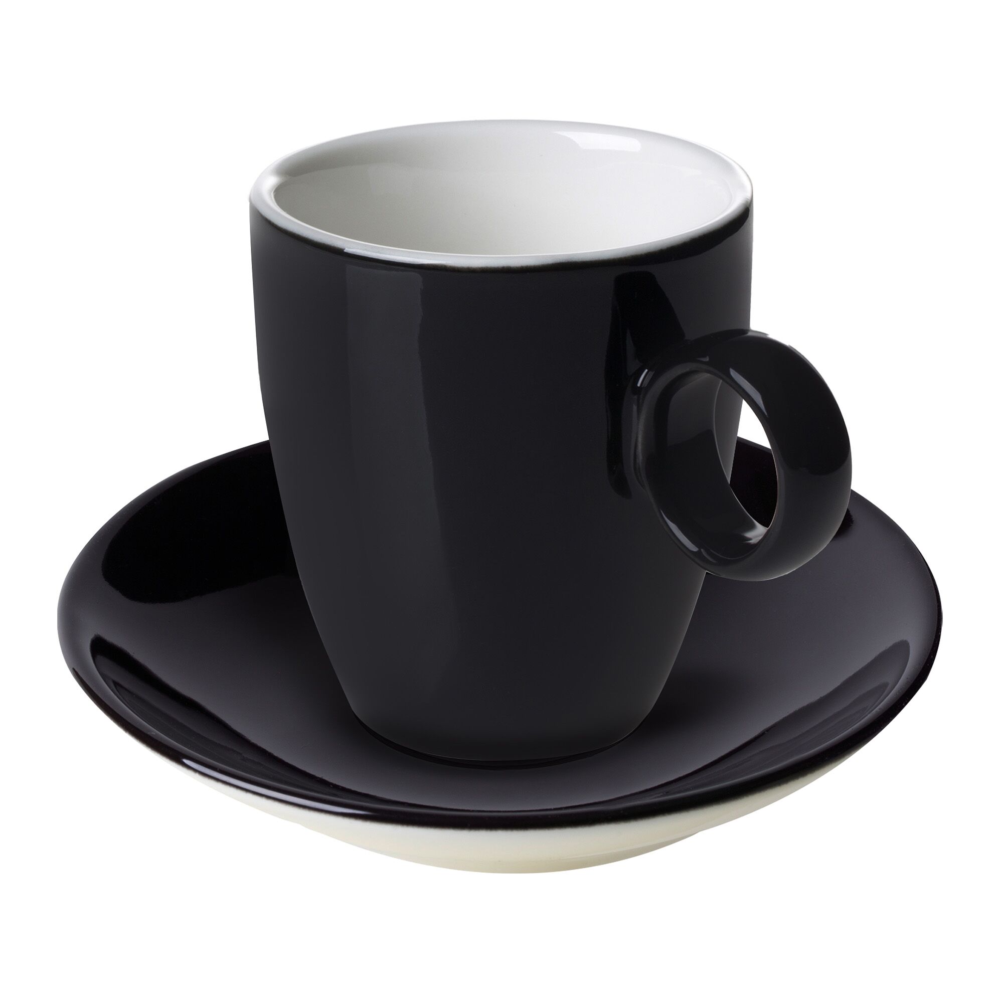 (6 pièces) BART COLOUR CAFE – Sous-tasse à espresso – Ø 110 mm – Noir