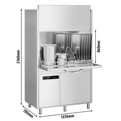 Huvdiskmaskin - dubbelmantlad - Elektronisk - 16,0 kW - med diskmedel-pump & torkmedel-pump