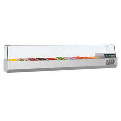 Soğutmalı teşhir ünitesi PREMIUM- 2100x390 mm - 10 x GN 1/3