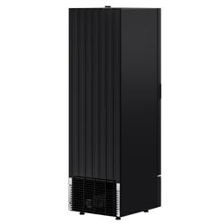 Vitrină frigorifică pentru băuturi - 590 mm - 330 litri - control digital - 1 ușă din sticlă batantă - temperatură +2/+8 °C - negru