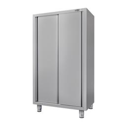 Armadio per stoviglie in acciaio inox ECO - 1200x600mm - 2 porte scorrevoli - Altezza: 1800mm