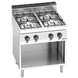 Plynový sporák 4 hořáky (21,5 kW) s pilotním plamenem