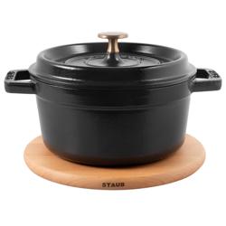 STAUB | SPECIALITIES - Onderzetter magnetisch - Ø 160mm - Bruin - Beuken