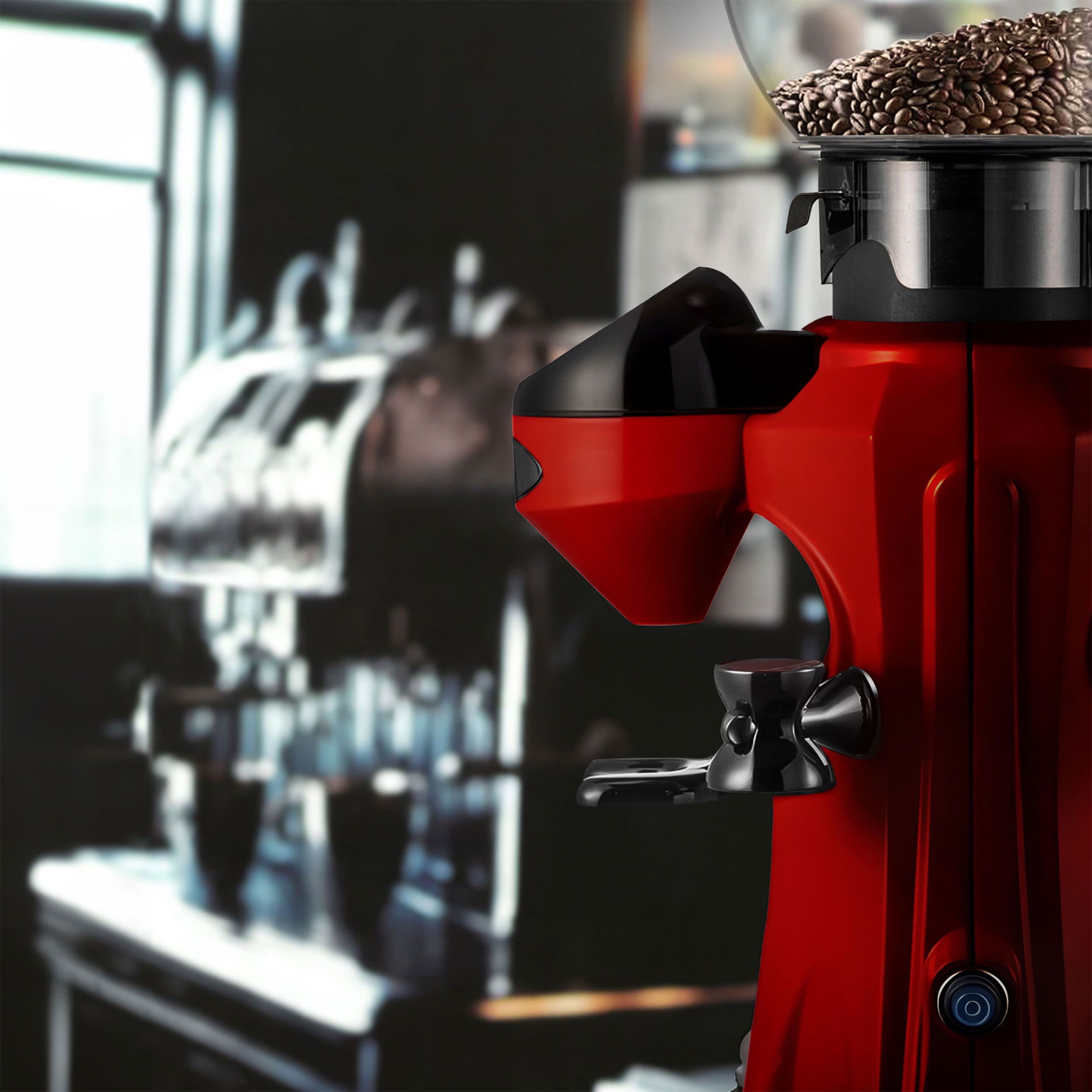 Moulin à café – 2 kg – 45 dB – Avec dosage automatique – Rouge