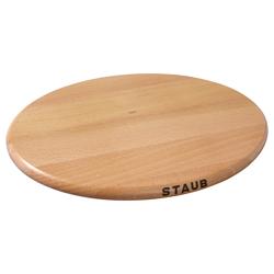 STAUB | Magnetic Beech Wood Trivet – Ø 29 cm - Brown