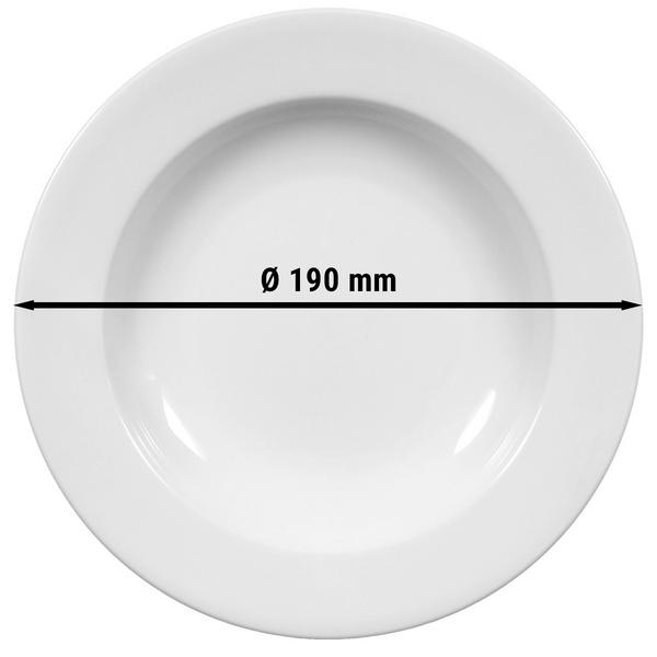 (6 stuks) SELTMANN WEIDEN | Salade bord - Ø 190mm - Wit/Uni