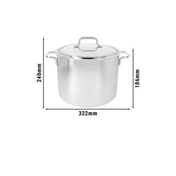 DEMEYERE | Apollo 7 Cooking Pot with Lid – InductoBase 7‑Ply