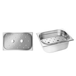 (2 pcs) Stainless Steel Drainer Plate - for Gastronorm Pan GN 1/1