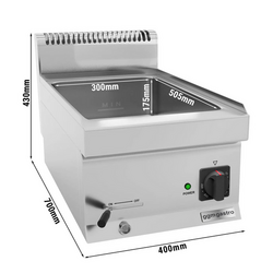 Electric bain-marie - 1.2 kW - 1x GN 1/1 or 2x GN 1/2
