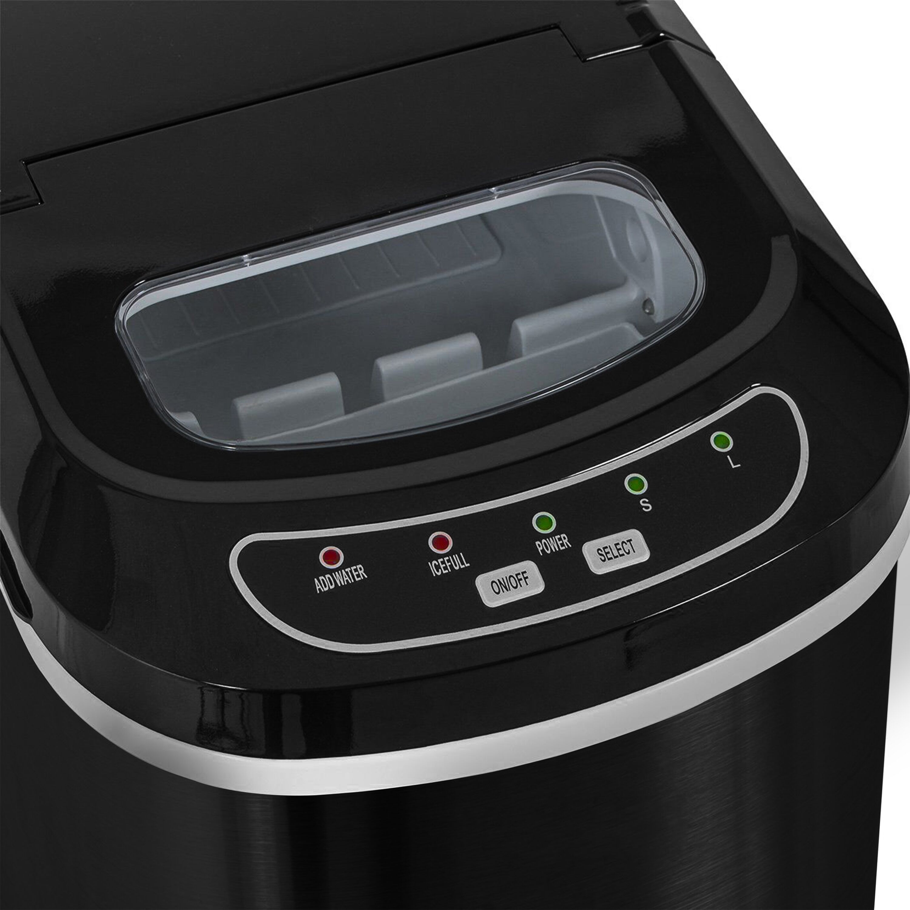 Machine à glaçons - Cylindre creux - 12 kg/24 h - Noir mat