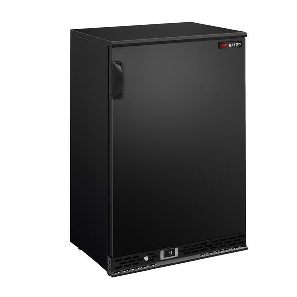 Barkoelkast PREMIUM PLUS - 600mm - 140 Liter - met 1 volle klapdeur - zwart