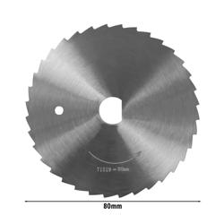Lame de rechange pour couteau électrique à kebab (Ø80mm) - Dentelée - Acier inoxydable - pour DSA80S