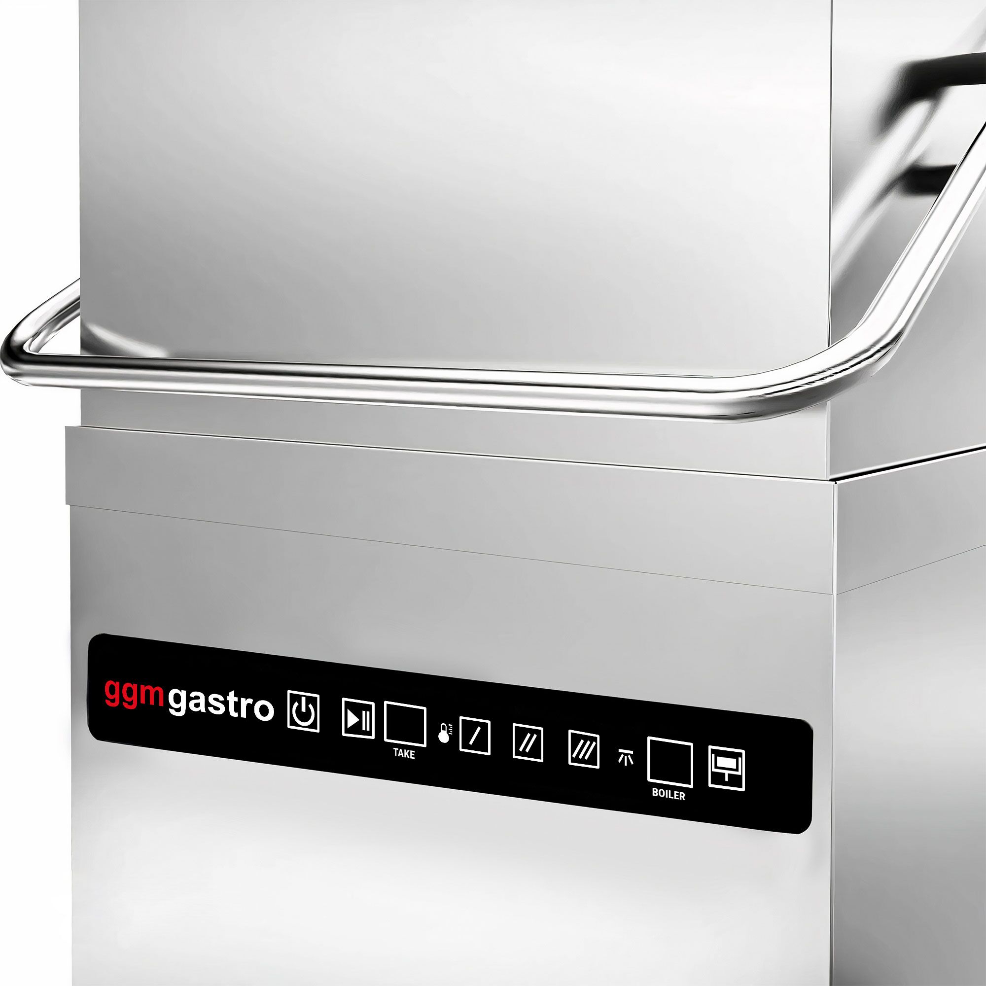 Lave-vaisselle à capot – Numérique – 8,7 kW – avec récupération de chaleur, pompe de détergent, de rinçage et de vidange
