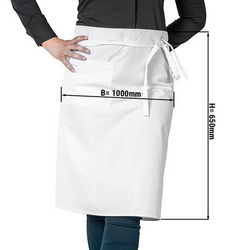(Set of 5) Bistro esiliina - Valkoinen - Pituus: 65 cm
