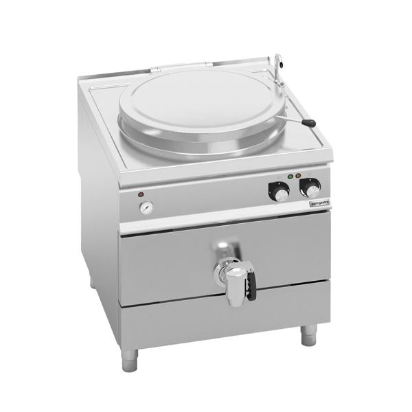 Elettrica Marmitta professionale / Pentola industriale - 150l - 18kW - Riscaldamento indiretto - con allacciamento idrico