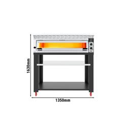 Elektro Pizzaofen - 6x 34cm - Manuell - inkl. Haube & Untergestell