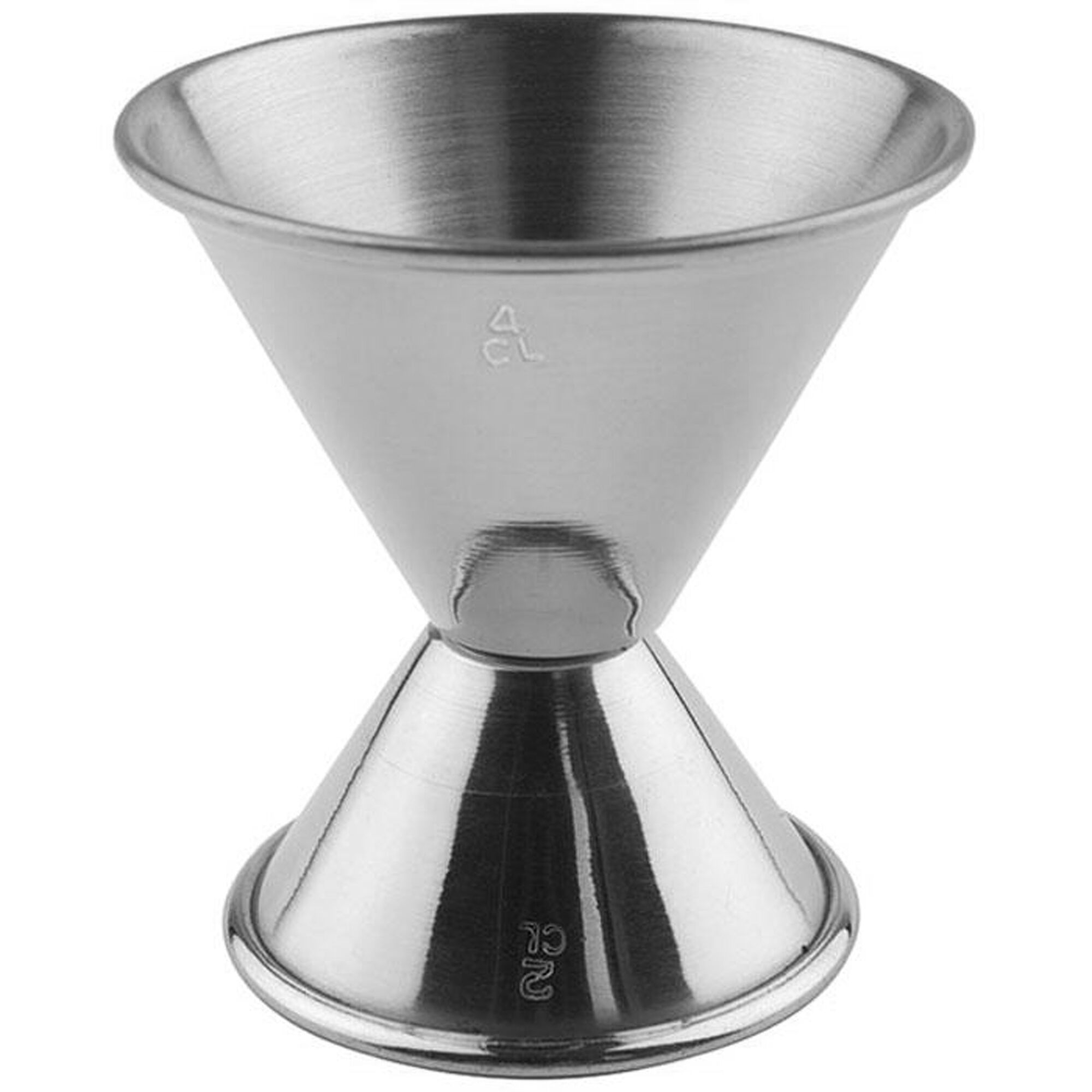 (6 pcs) Jigger double - acier inoxydable - 2cl/4cl (20/40 ml) - graduations extérieures