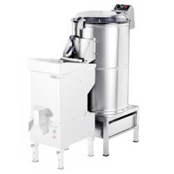 Pelapatate e pelacarote elettrico professionale da banco con timer - 600kg/h - 1500W - 400V