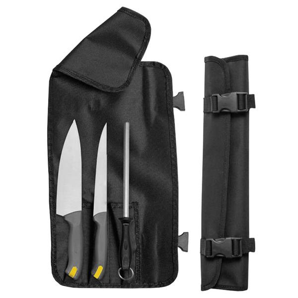 Set de couteaux Gastro - Acier inoxydable|avec trousse enroulable