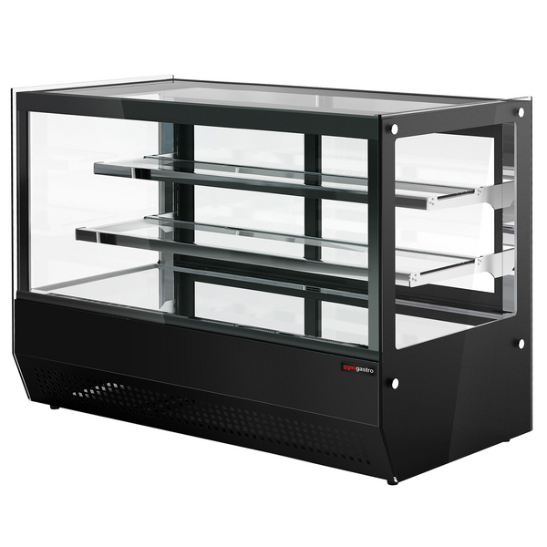Vitrina refrigerada de sobremesa - Con 2 estantes de cristal - 0,9 m - Negro