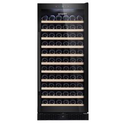 Cave à vin inox ECO – 1 zone climatique – 322 litres – max. 127 bouteilles
