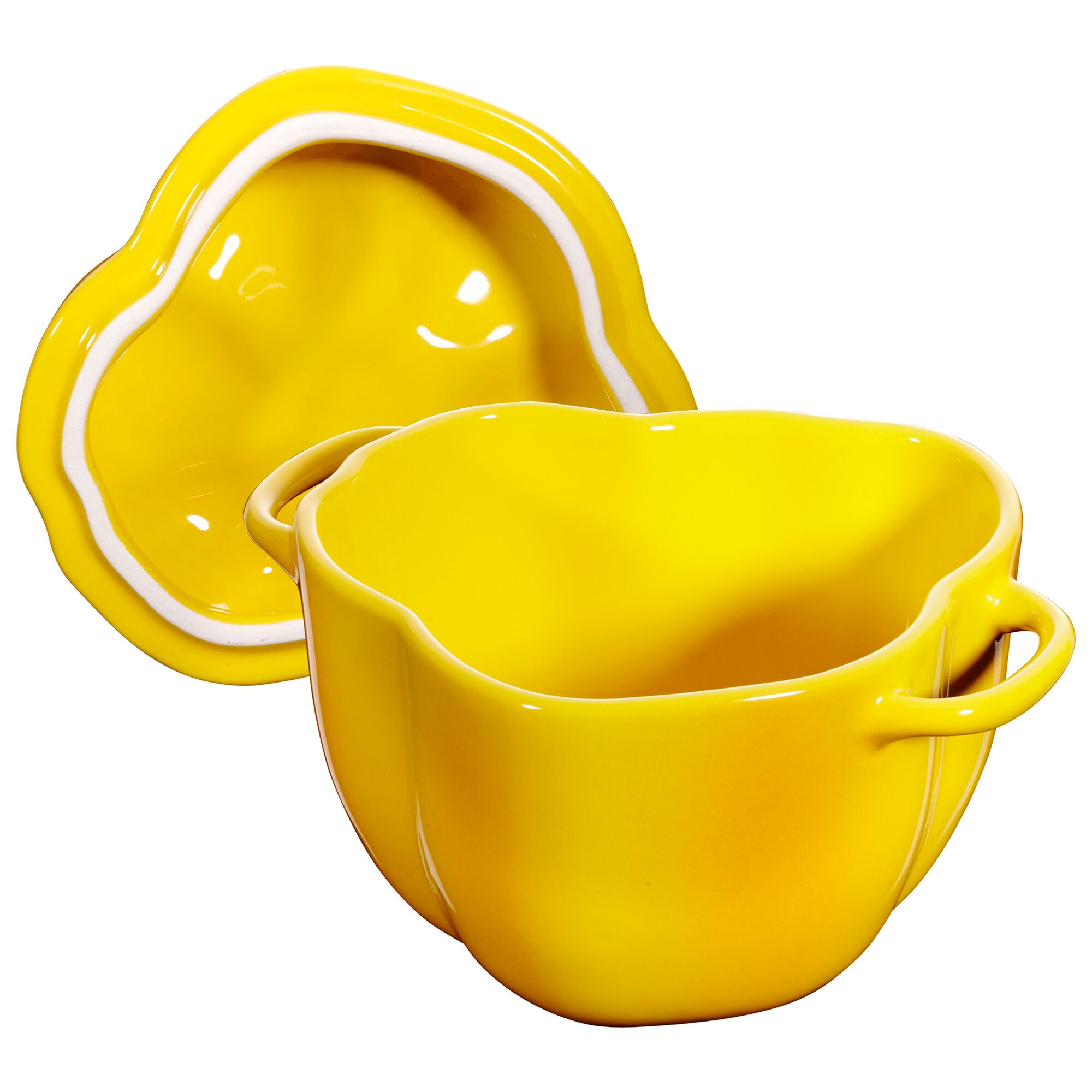 STAUB | CERAMIQUE - Cocotte - Forme poivron - 0,45 litre - Céramique - Jaune