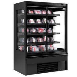 Estantería refrigerada de pared - negro - 1,02 x 0,88 m - con 4 estantes