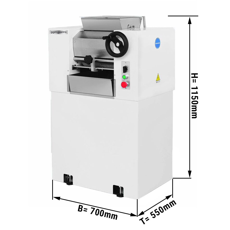 Raffineuse à deux cylindres - 1,50kW - Capacité:2kg/lot - Manuel