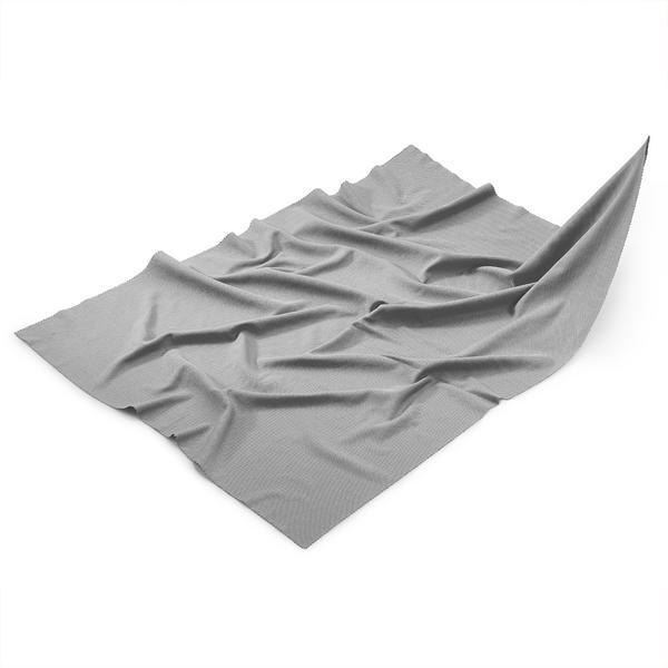 (10 uds) Paños para cristalería - 80% poliéster / 20% poliamida (microfibra) - abrillantador - 500x700mm - Gris
