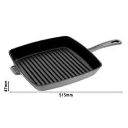 STAUB | GRILL PANS - Griglia Americana - 300x300mm - Ghisa - Grigio grafite