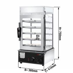 طباخ الفطائر بالبخار / جهاز تبخير ديم سوم - 900 Watt - يدوي - 5 أدراج