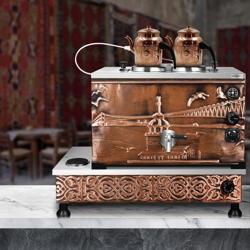 Samovar en cuivre - 720mm - 22 L - Électrique - Design Istanbul