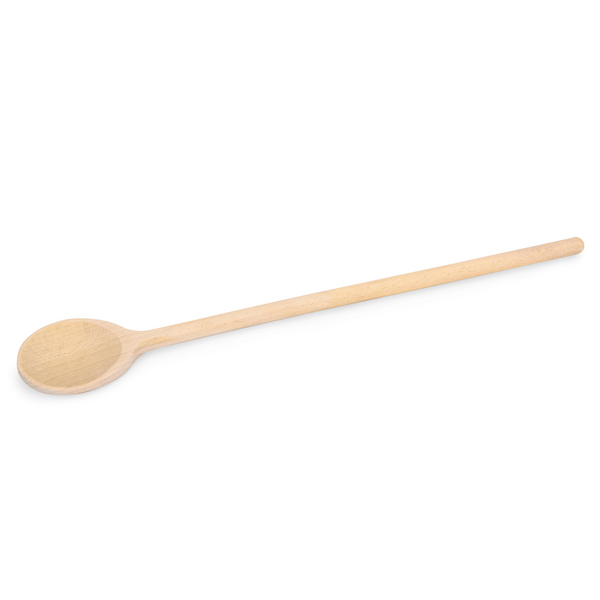 Colher de pau, em madeira - comprimento: 24 cm