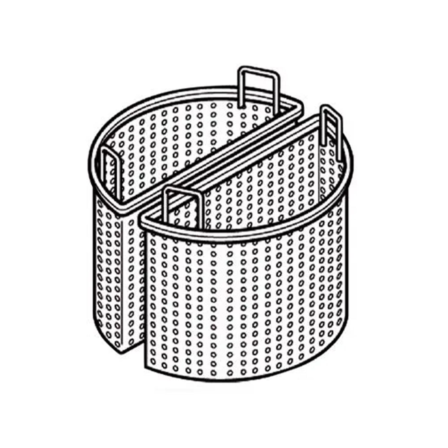 2x 1/2 Panier pour marmite de cuisson - Ø560xH440mm - GN 1/1 - Série 900 - 150L
