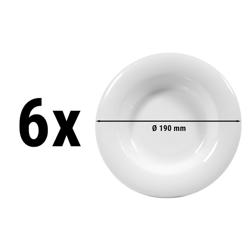 (6 pcs) SELTMANN WEIDEN | SAVOY Salad Plates – White Porcelain – Ø 190 mm