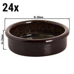 (24 stuks) TURKEY - Ramekin - Ø 80mm - bruin / blauw