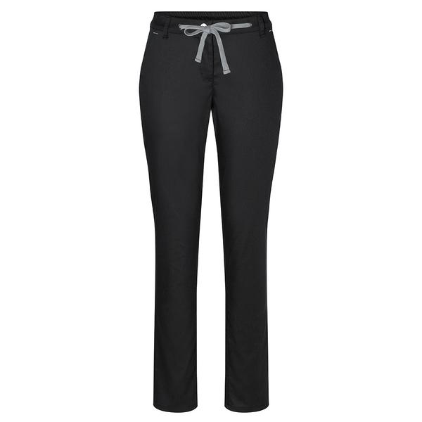 (6 stuks) KARLOWSKY | Dames Modern Stretch Chino Broek - Zwart - Maat: 34
