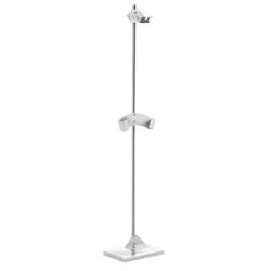 Support de pelles pour pizza - 350x250x1750mm - Inox - avec socle en marbre