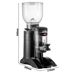 Kaffeemühle - 2kg - 77dB - Mit Dosierer - Schwarz